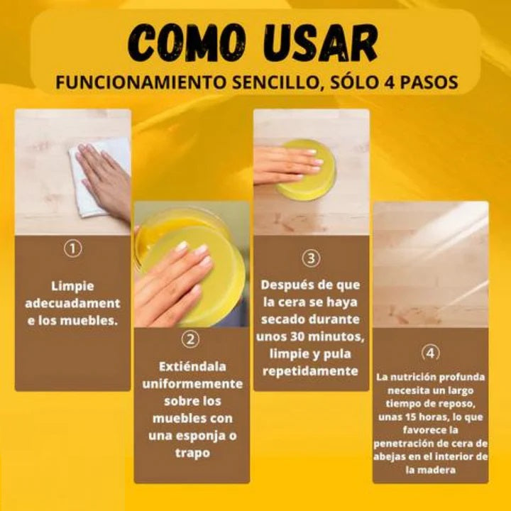 06 Ceras restauradora para Muebles y Tapicerías l Beewax™